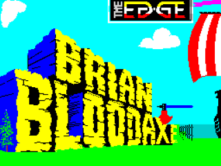 Brian Bloodaxe title screen for ZX Spectrum